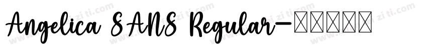 Angelica SANS Regular字体转换